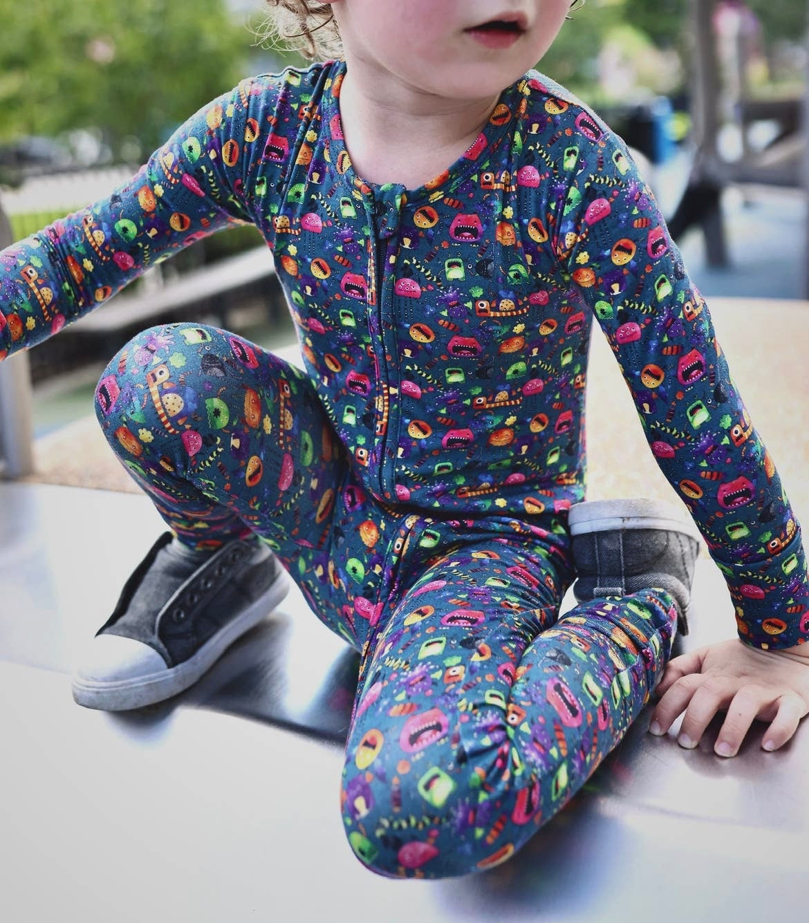 Cole's Spooky Monsters 2023 Zip Convertible Footie