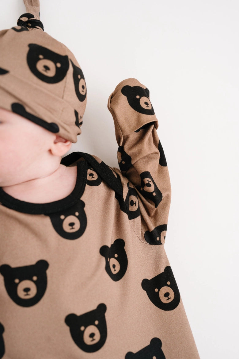 Brown Bear Sleep Gown Set