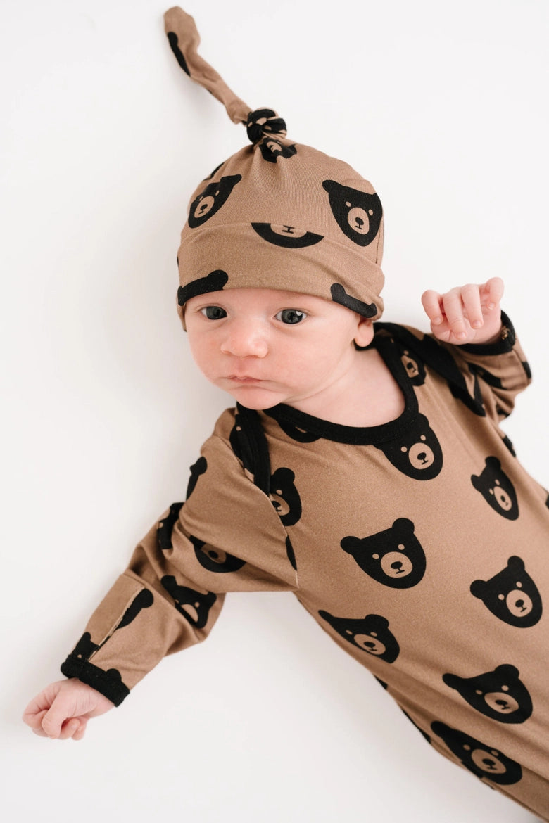Brown Bear Sleep Gown Set