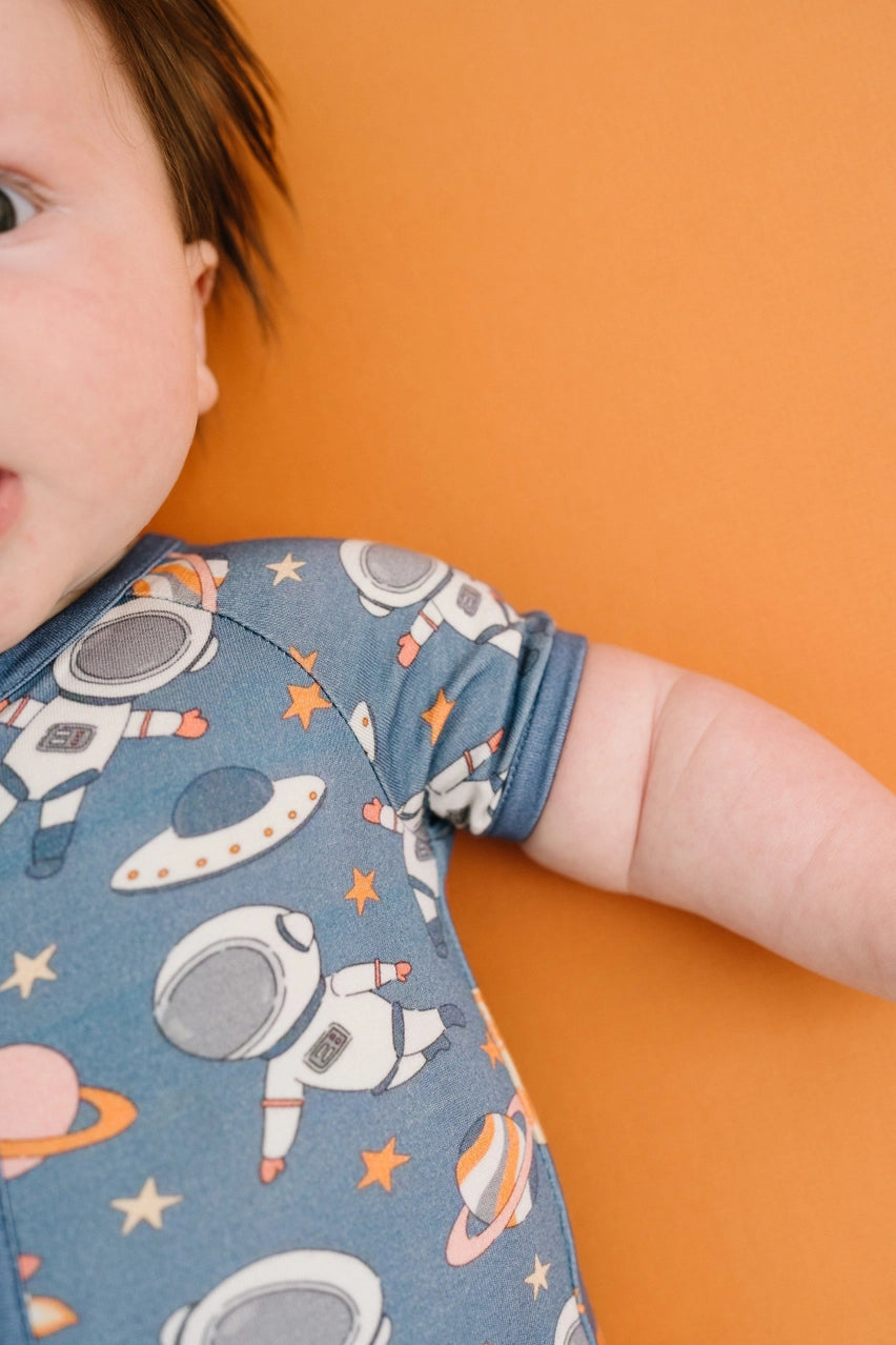Astronaut Bamboo Short Romper