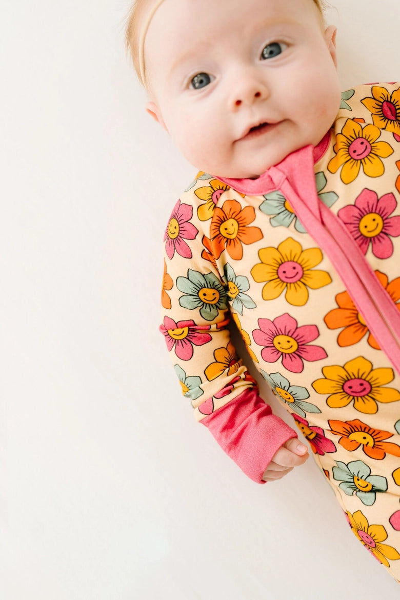 Smiley Flower Bamboo Sleeper