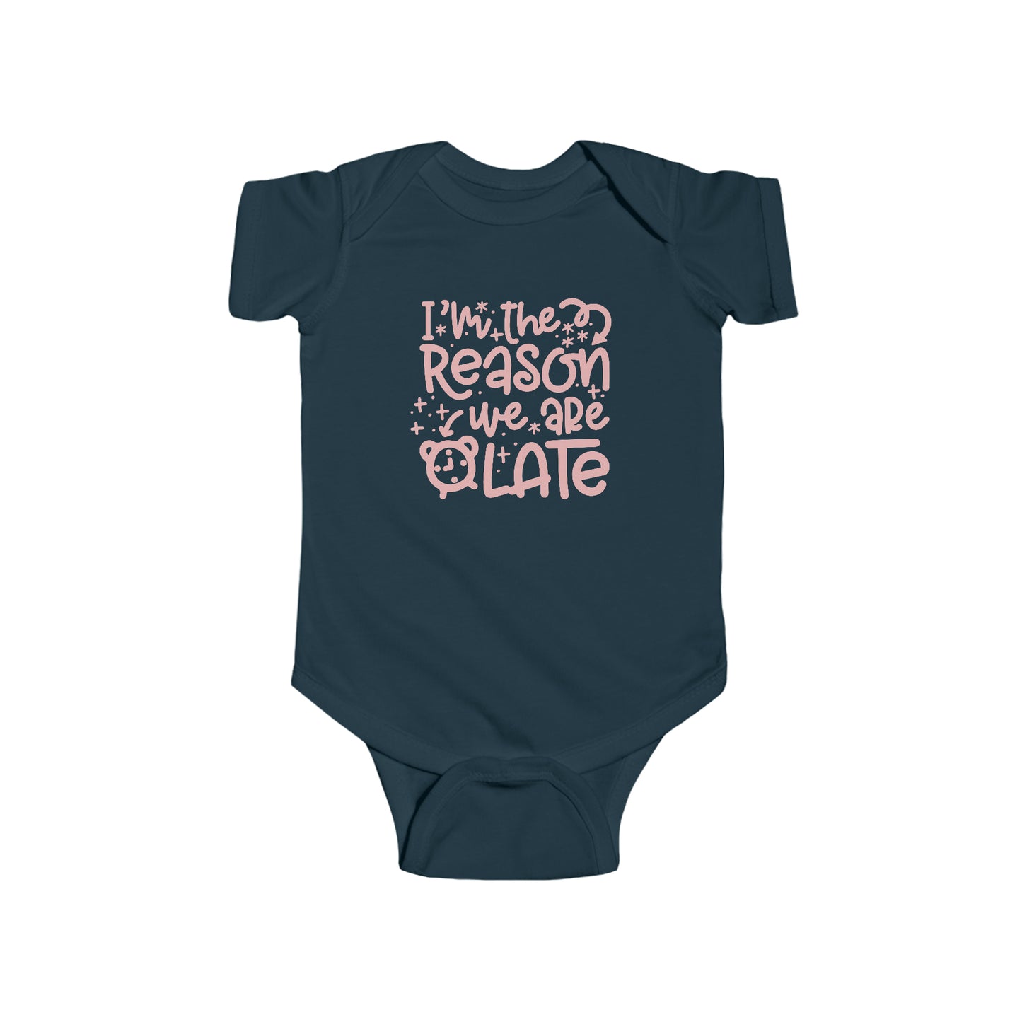 Infant Fine Jersey Bodysuit ( I am the reason we are late )