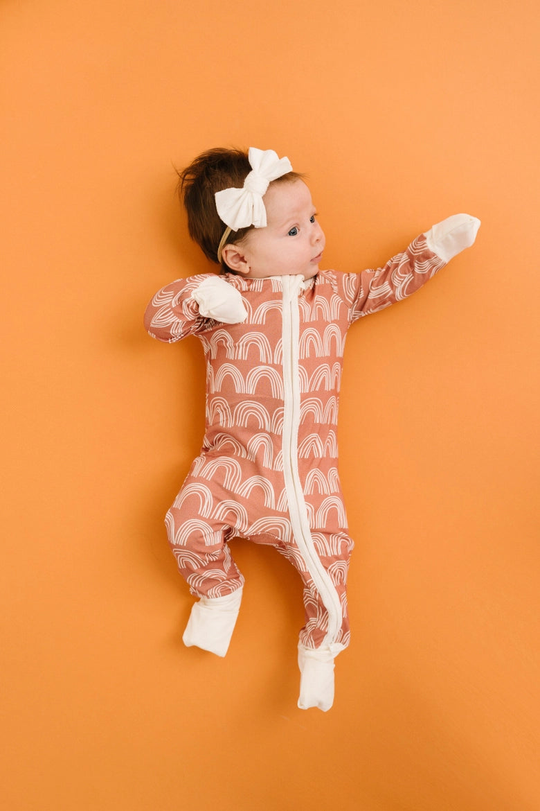 Pink Rainbows Bamboo Sleeper