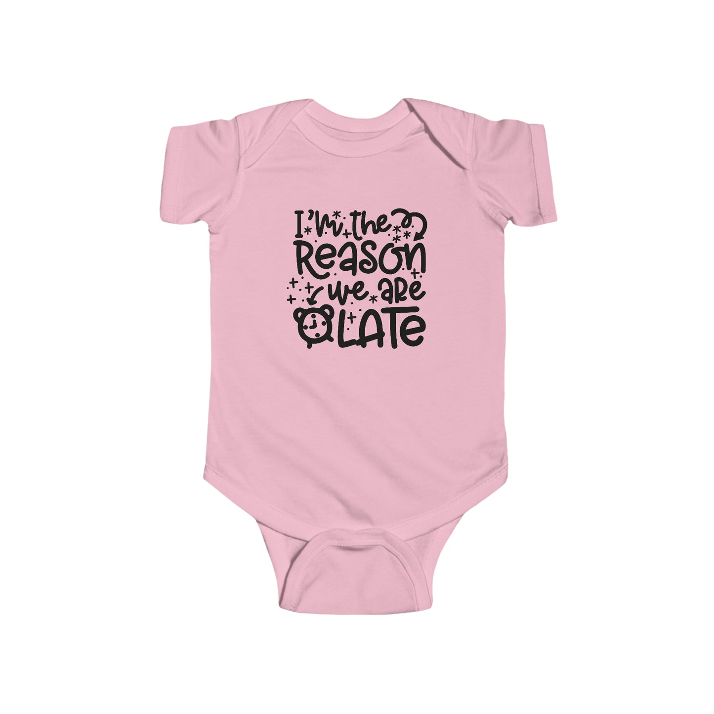 Infant Fine Jersey Bodysuit ( I am the reason we are late )