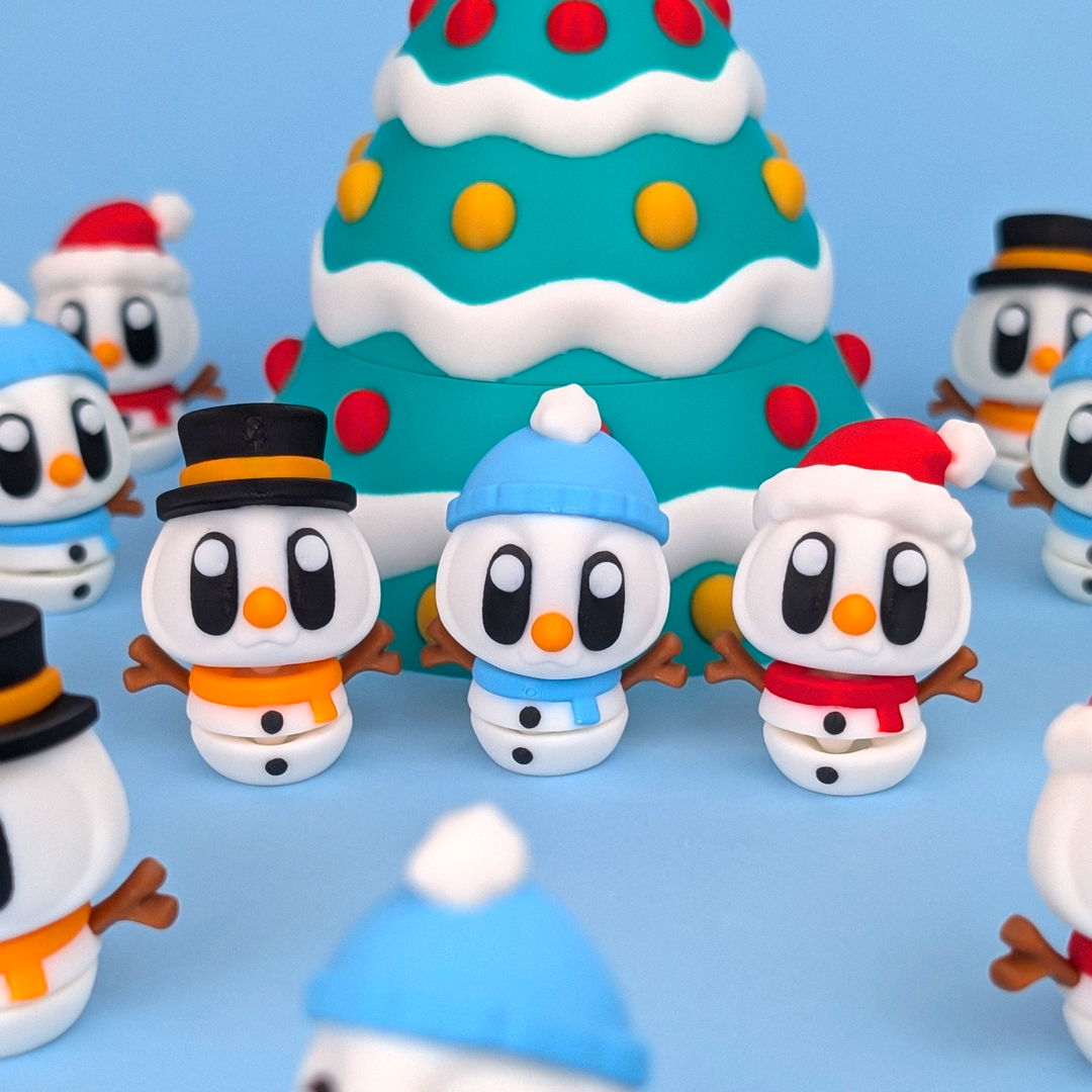 Winter & Snow Friends example: Flexi Snowmen. Choose a character using the animal picker.