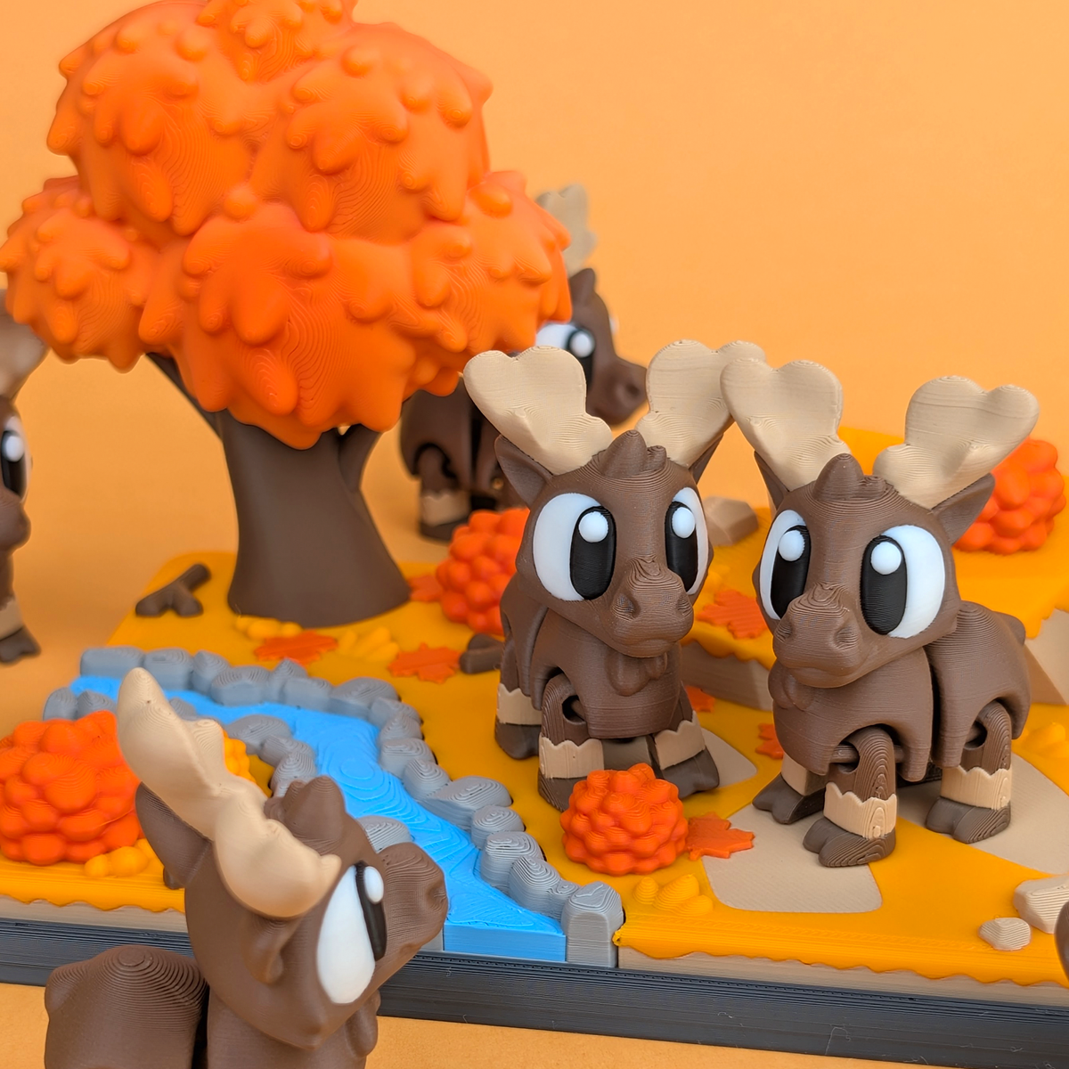 Forest & Woodland Animals example: Flexi Moose. Choose a character using the animal picker.