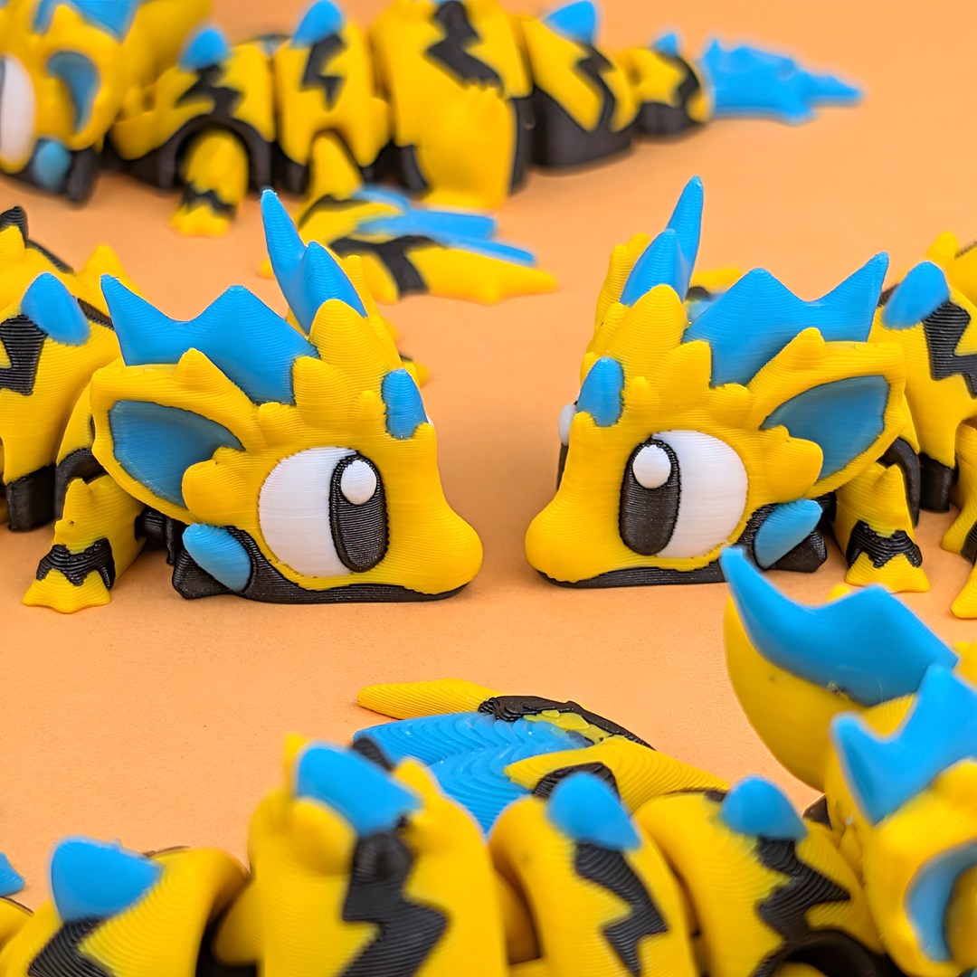 3DGOB design reference for Wild Voltage Mini Dragon. Display figures and scenery follow the selected package; see included contents.