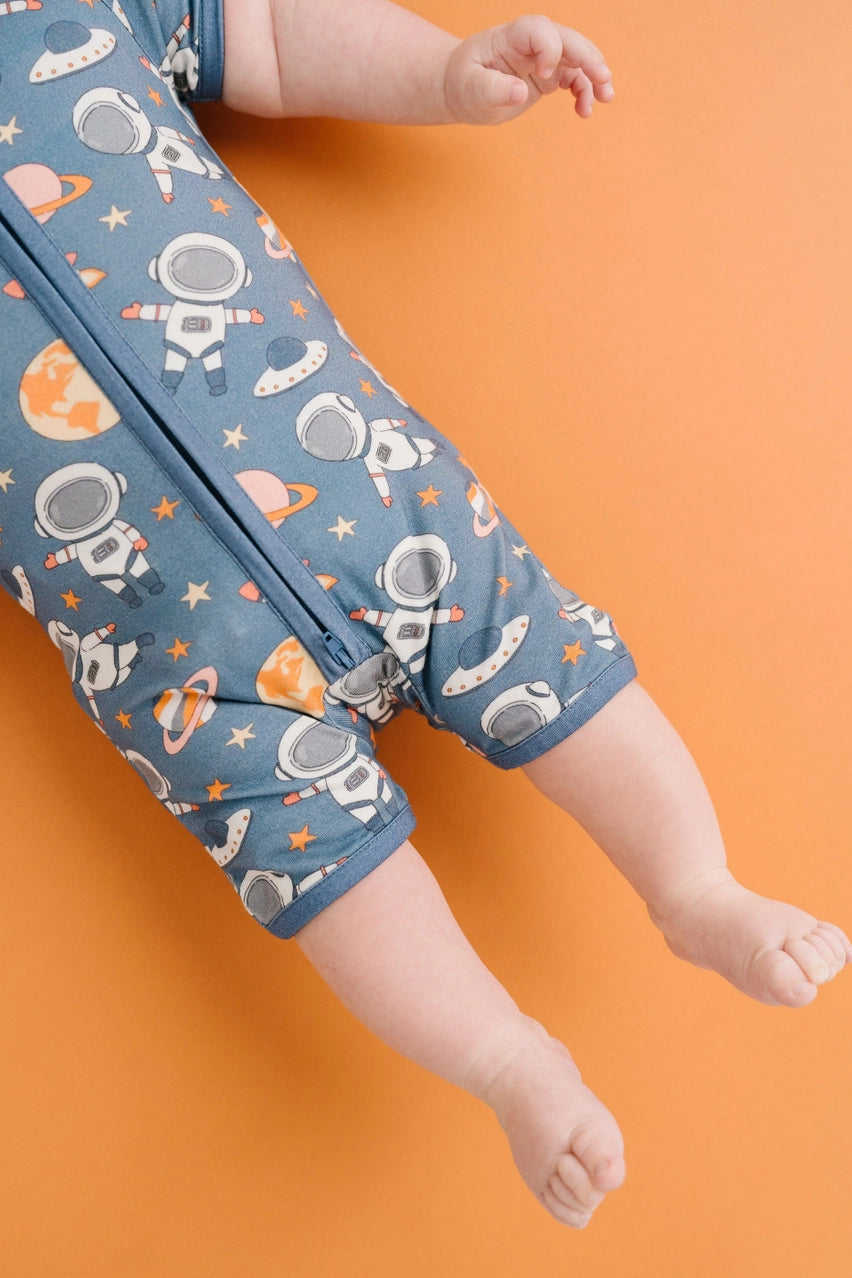 Astronaut Bamboo Short Romper