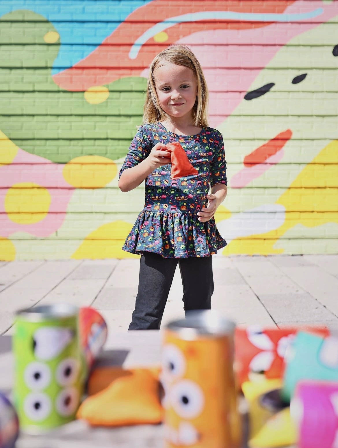 Cole's Spooky Monsters 2023 Half Sleeve Skater Peplum