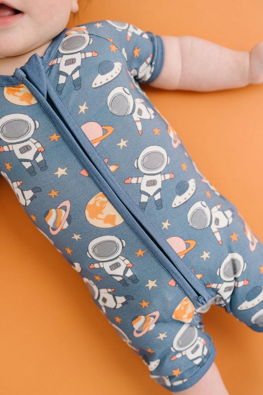 Astronaut Bamboo Short Romper
