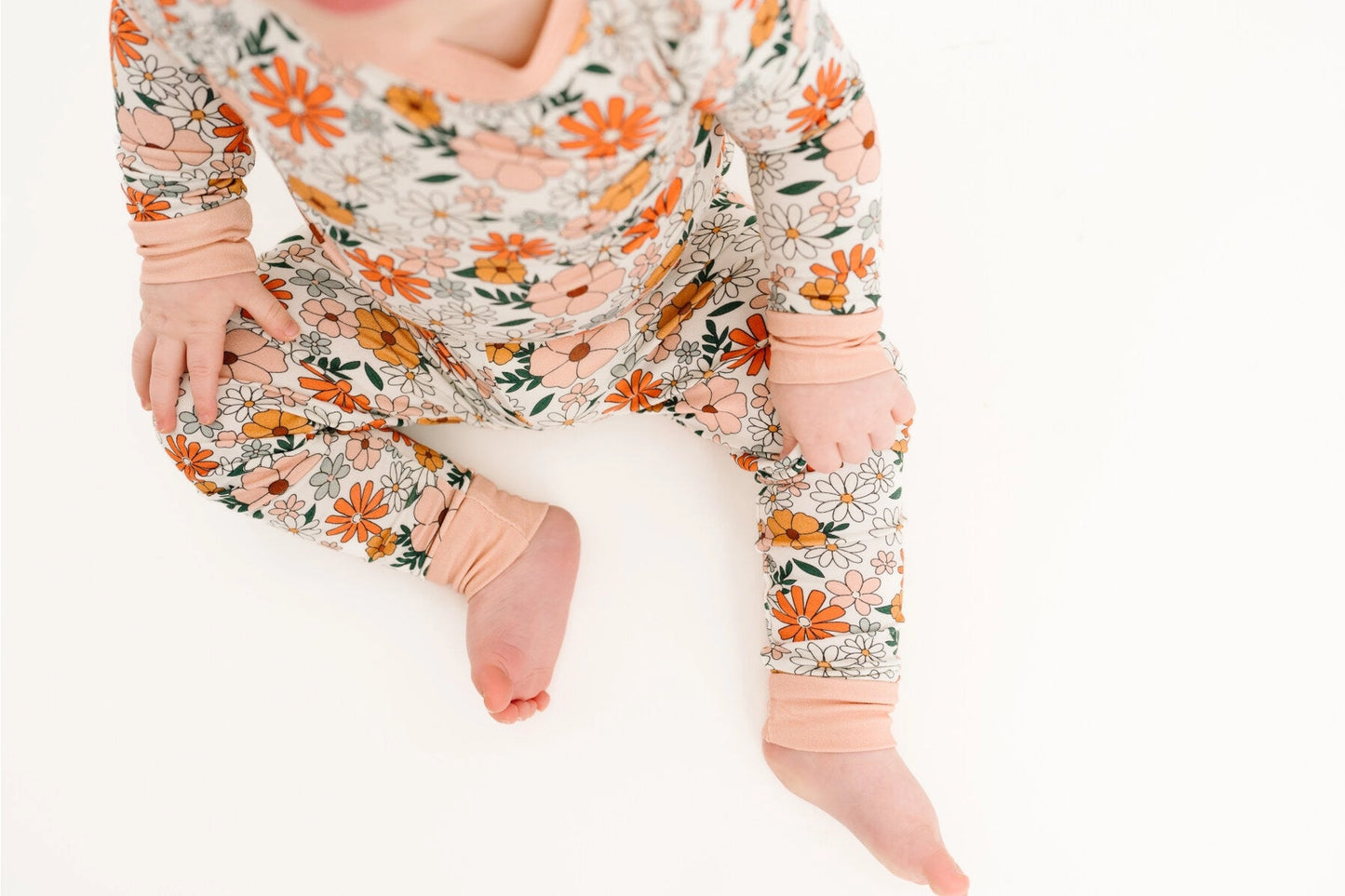 Boho Floral Bamboo Two Piece Set
