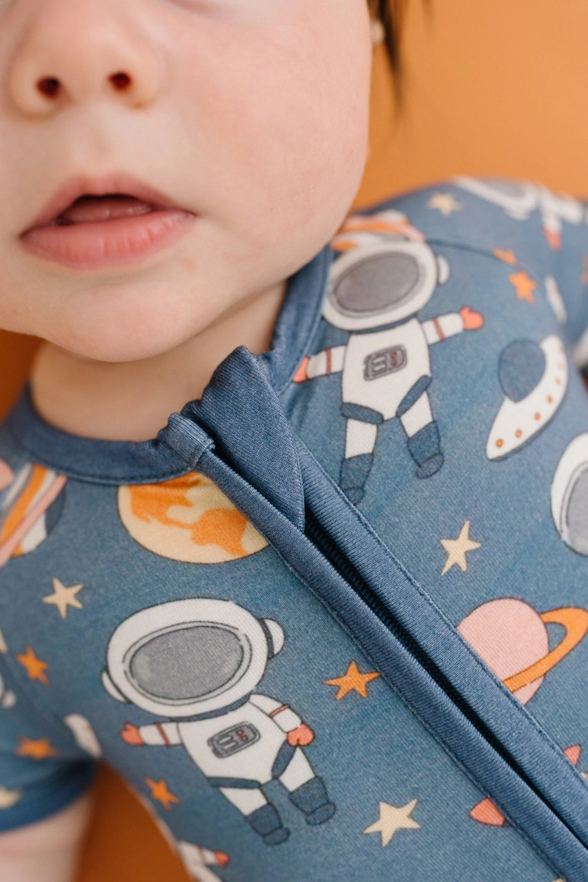 Astronaut Bamboo Short Romper