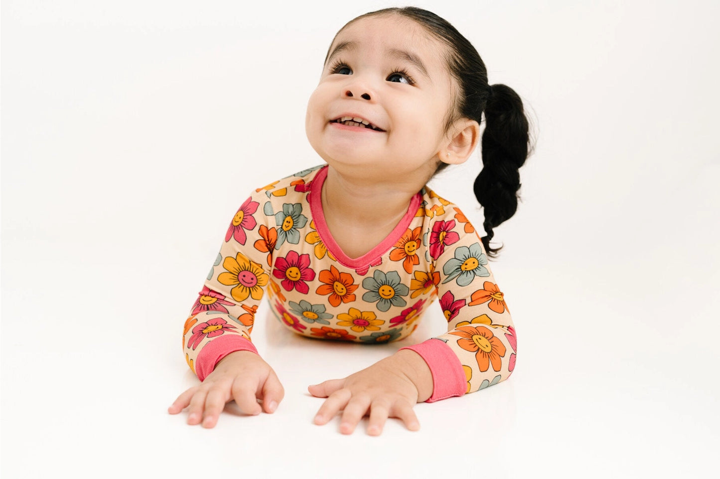 Smiley Flower Bamboo Two Piece Set