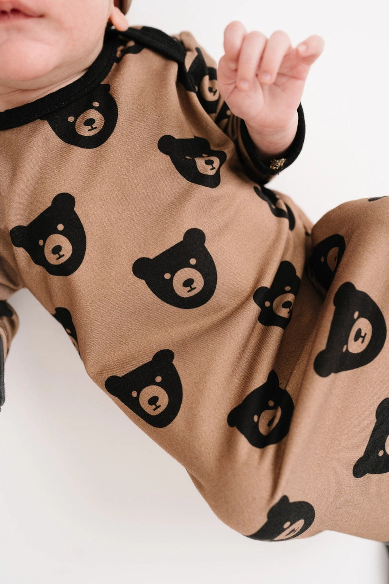 Brown Bear Sleep Gown Set