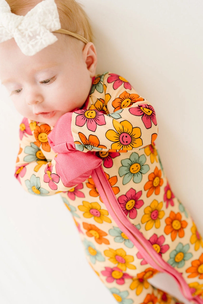 Smiley Flower Bamboo Sleeper