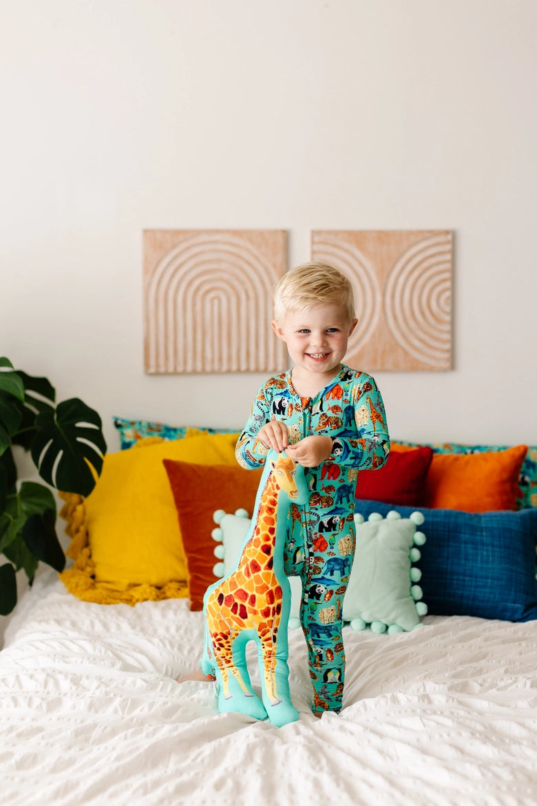 Wild Animals Zip Convertible Footie