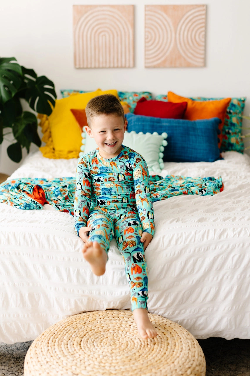 Wild Animals Long Sleeve PJ Set