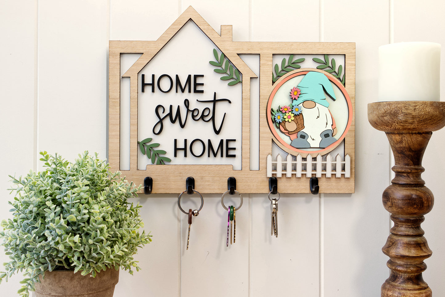 3d Home Sweet Home Key Sign - HappyBundle