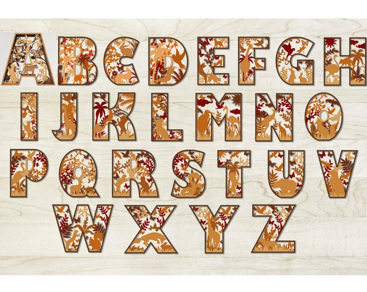 Letters Multilayer 3D - HappyBundle
