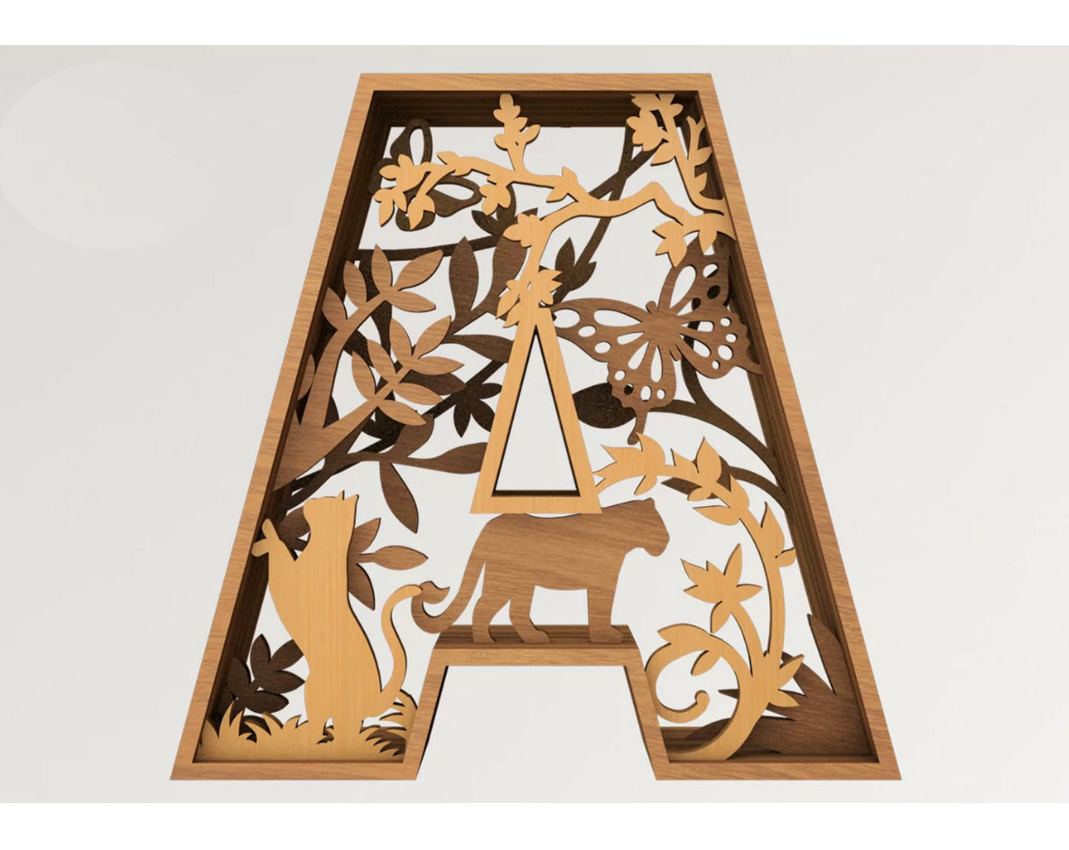 Letters Multilayer 3D - HappyBundle