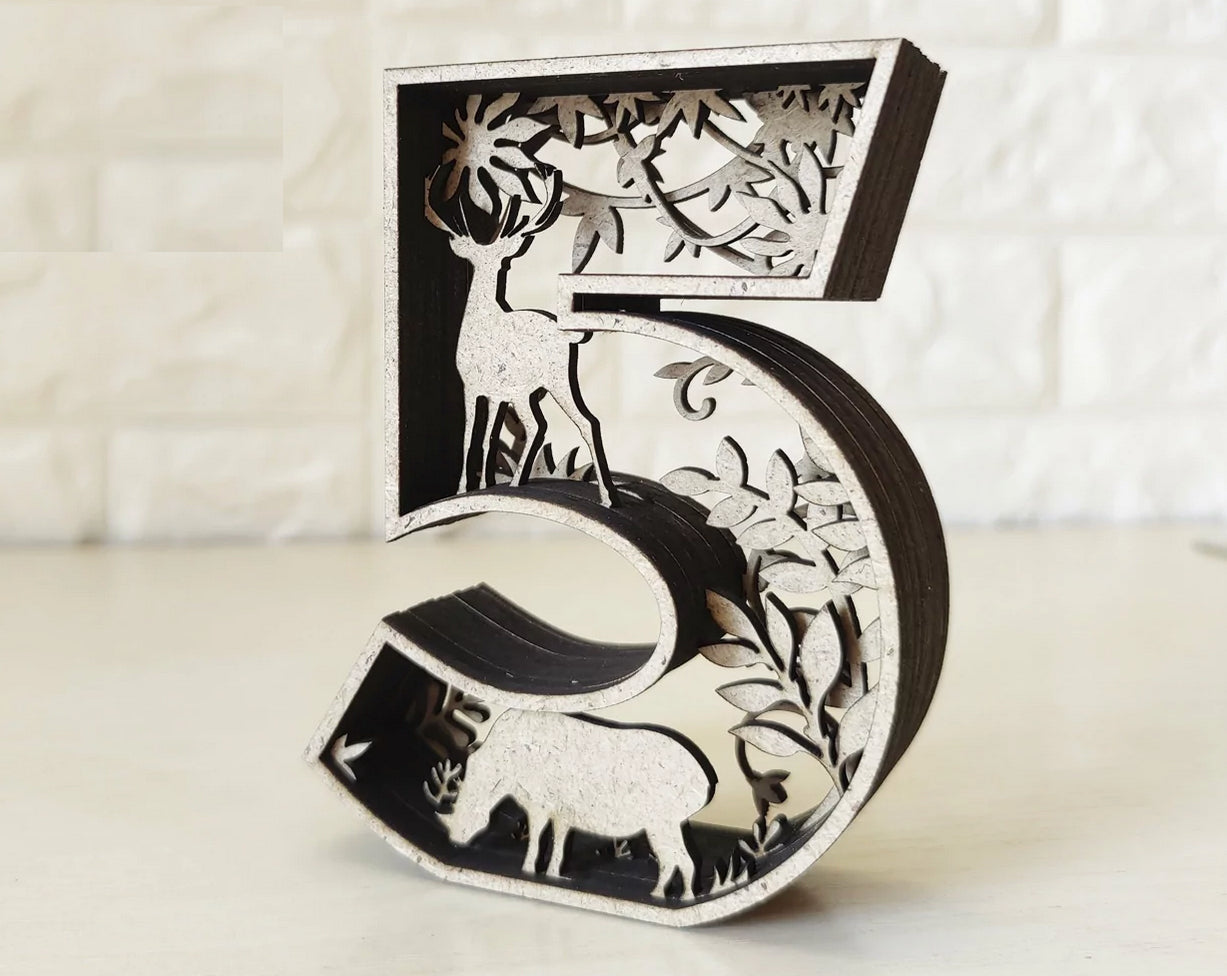 Numbers Multilayer 3D - HappyBundle