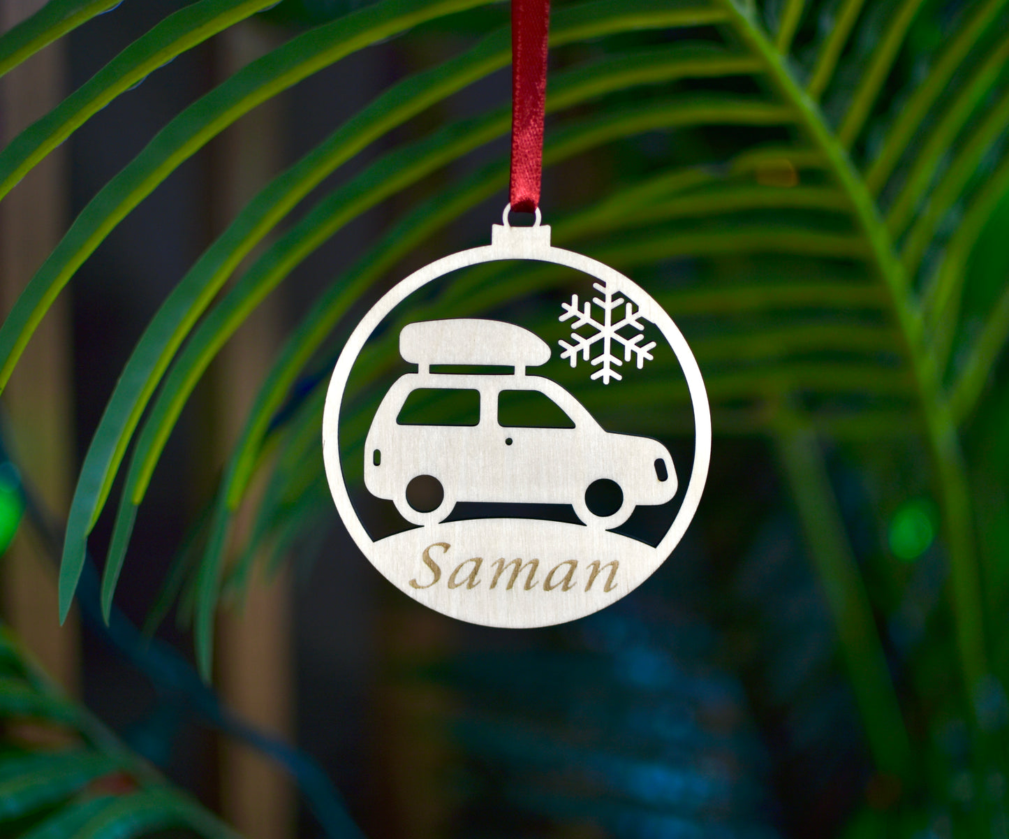 Personalized Christmas Ornament | Engraved | Car Design - HappyBundle