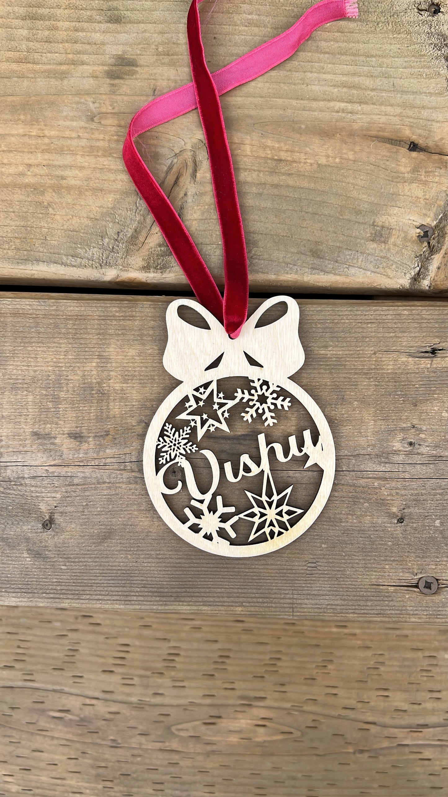 Personalized Christmas Ornament | Engraved | Bow Tie - HappyBundle