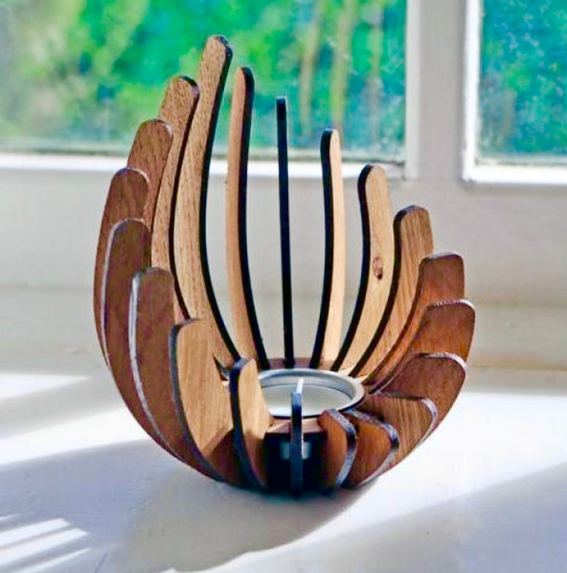 Wood Candle Holder - HappyBundle
