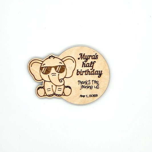 Elephant-y with Love Birthday Fridge Magnet Favor