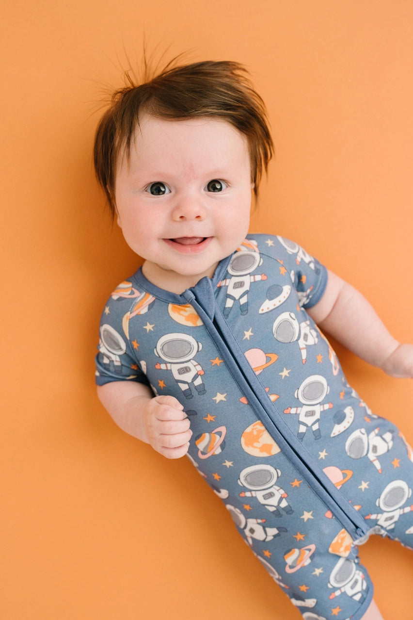 Astronaut Bamboo Short Romper