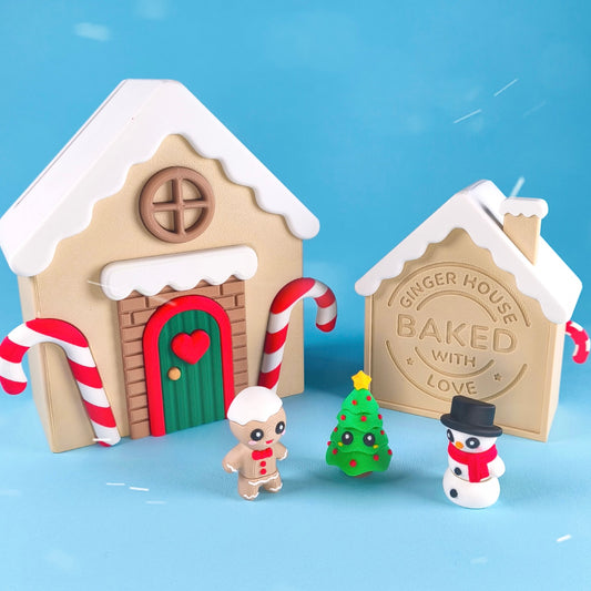 Gingerbread House Christmas Playset — “Baked With Love” Holiday Toy Set 🍪🎄(Limited Edition)