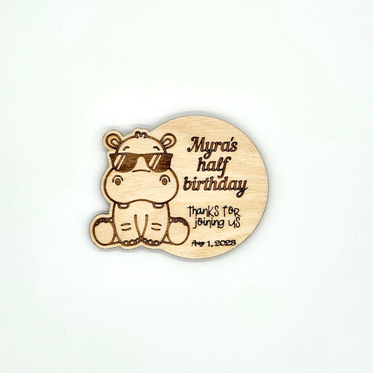 Hip and Happy Birthday Fridge Magnet Favor