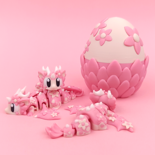 Cherry Blossom Mini Dragon and Egg