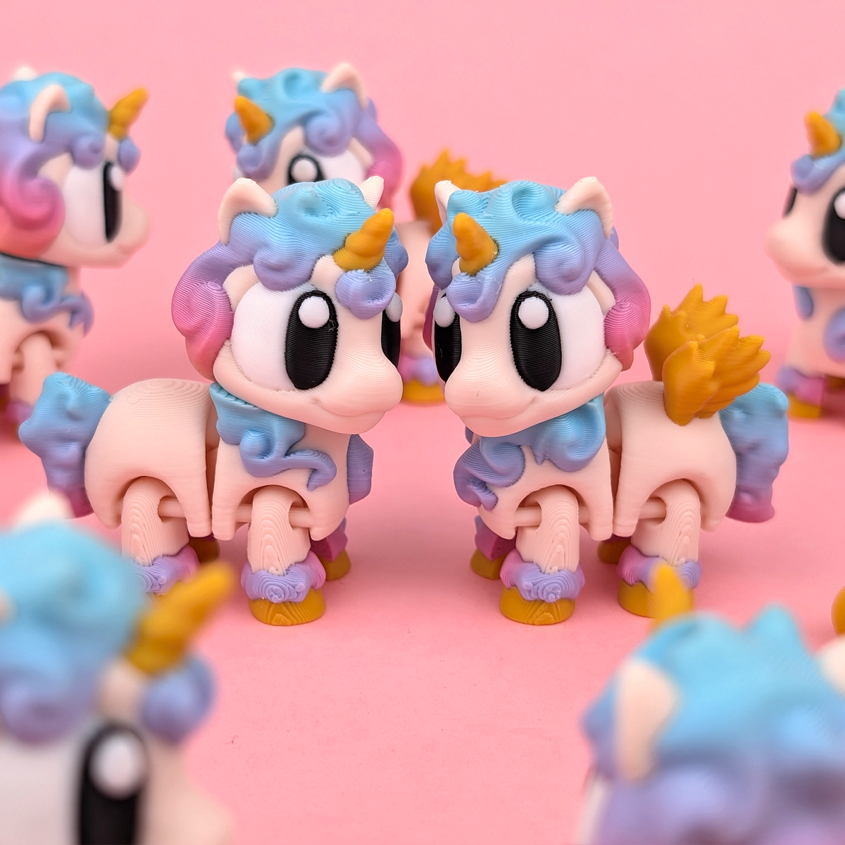 Magical & Spooky Friends example: Flexi Unicorn. Choose a character using the animal picker.