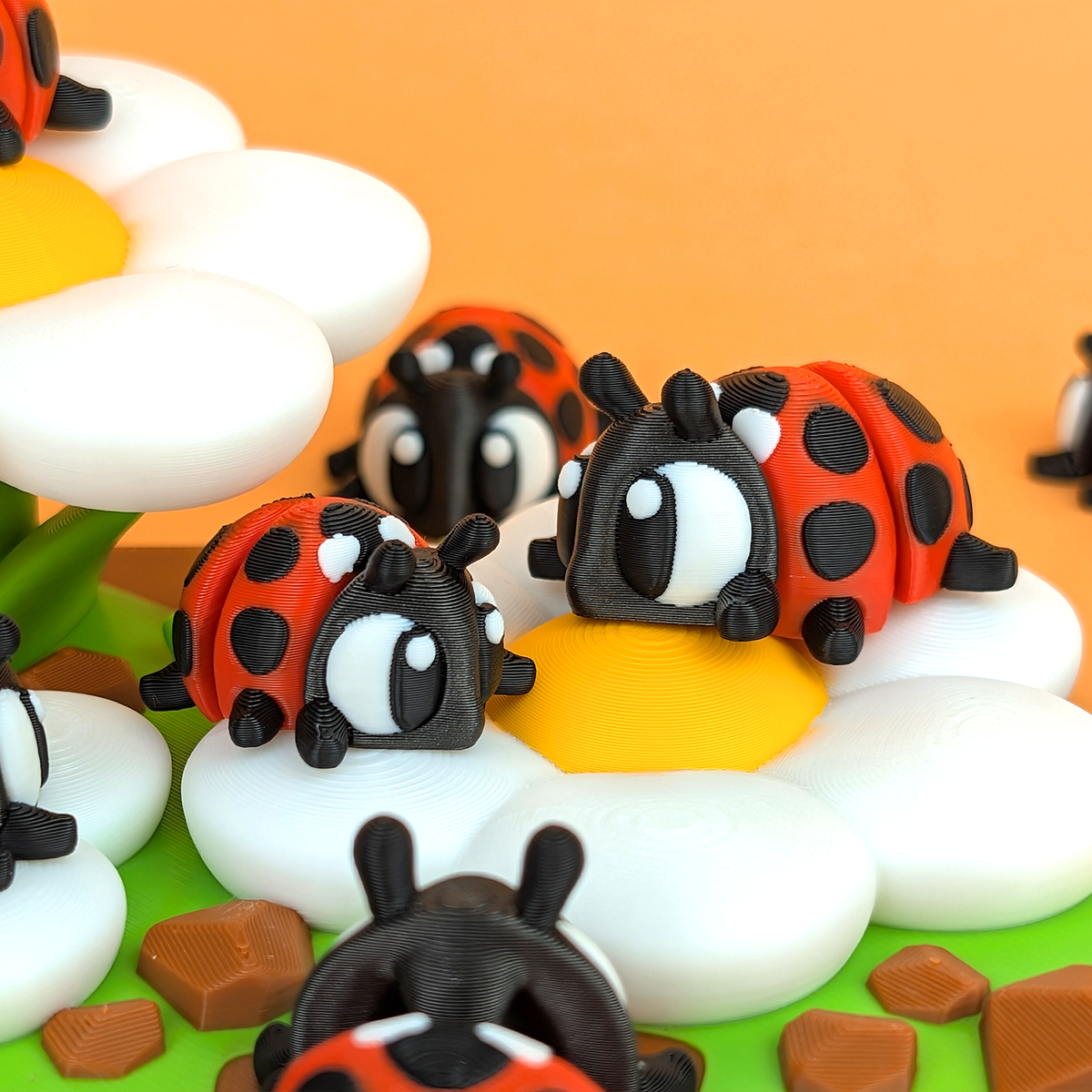 Garden & Backyard Animals example: Flexi Ladybug. Choose a character using the animal picker.