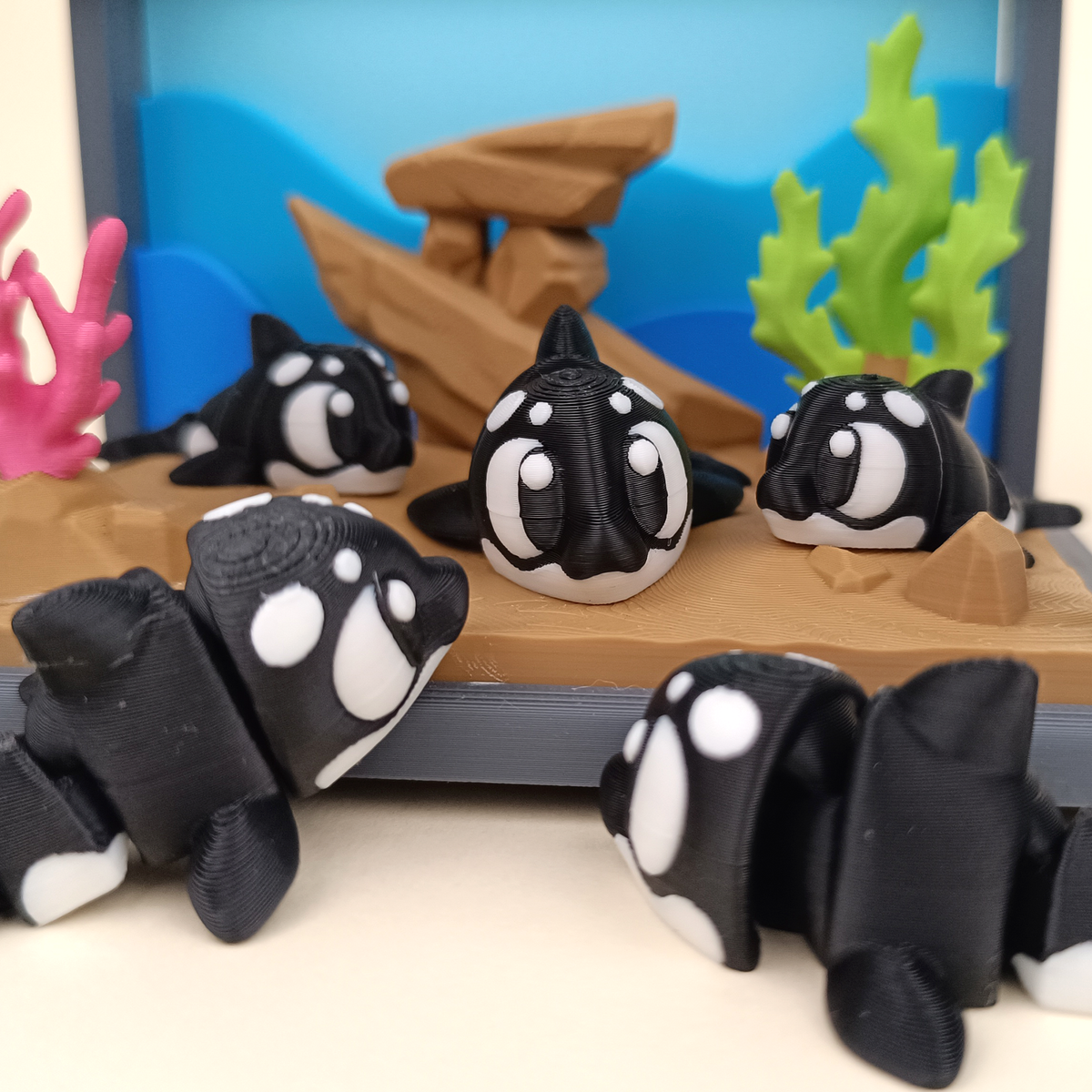 Ocean & Water Animals example: Flexi Orca. Choose a character using the animal picker.