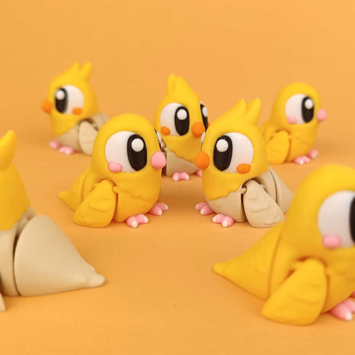 Pet Birds design reference; one Pet Birds is included in this five-animal bundle. Colours may vary.