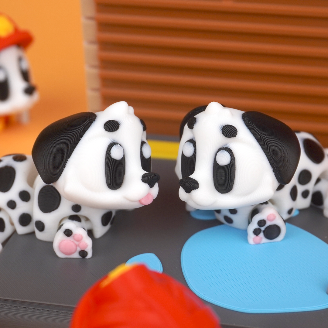3DGOB design reference for Flexi Dalmatian. Display figures and scenery follow the selected package; see included contents.