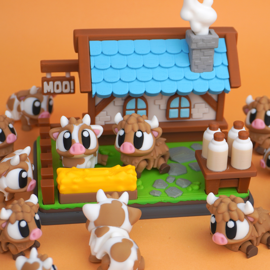 3DGOB design reference for Country House Meadow Playset. Display figures and scenery follow the selected package; see included contents.