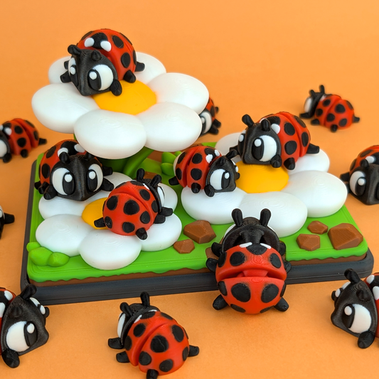3DGOB design reference for Flower Playset. Display figures and scenery follow the selected package; see included contents.