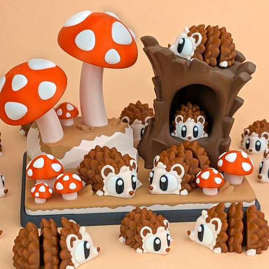 3DGOB design reference for Mushroom Forest Playset. Display figures and scenery follow the selected package; see included contents.
