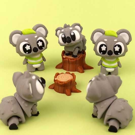 3DGOB design reference for Flexi Koala. Display figures and scenery follow the selected package; see included contents.