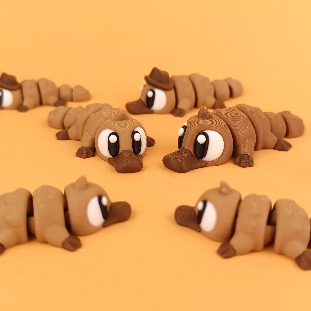 3DGOB design reference for Flexi Platypus. Display figures and scenery follow the selected package; see included contents.
