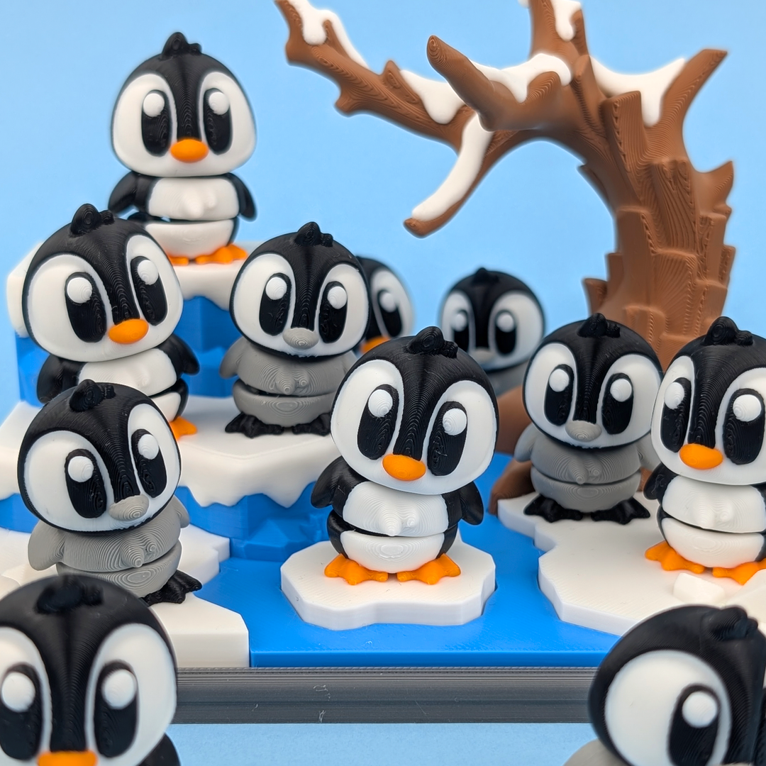 3DGOB design reference for Winter Playset. Display figures and scenery follow the selected package; see included contents.