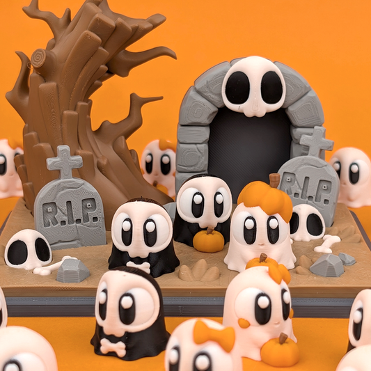 3DGOB design reference for Graveyard Playset. Display figures and scenery follow the selected package; see included contents.