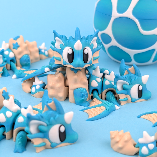 Sea Shell Mini Dragon & Egg