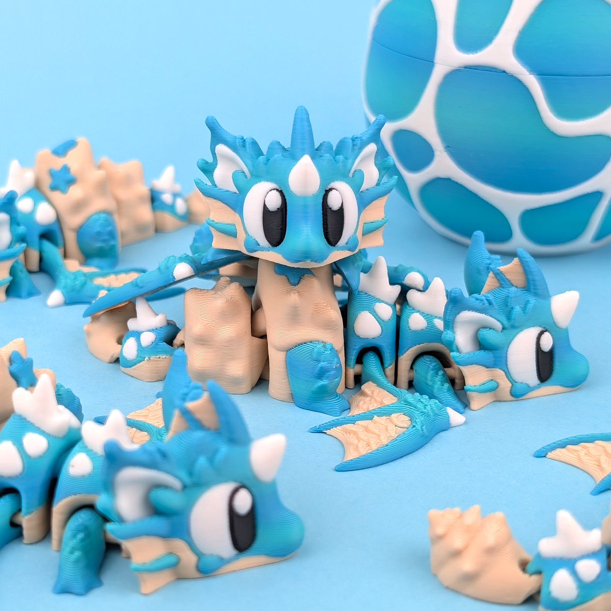 Example included in Dragon Bundle 4 — Set of 5: Sea Shell Mini Dragon; complete-group image pending.