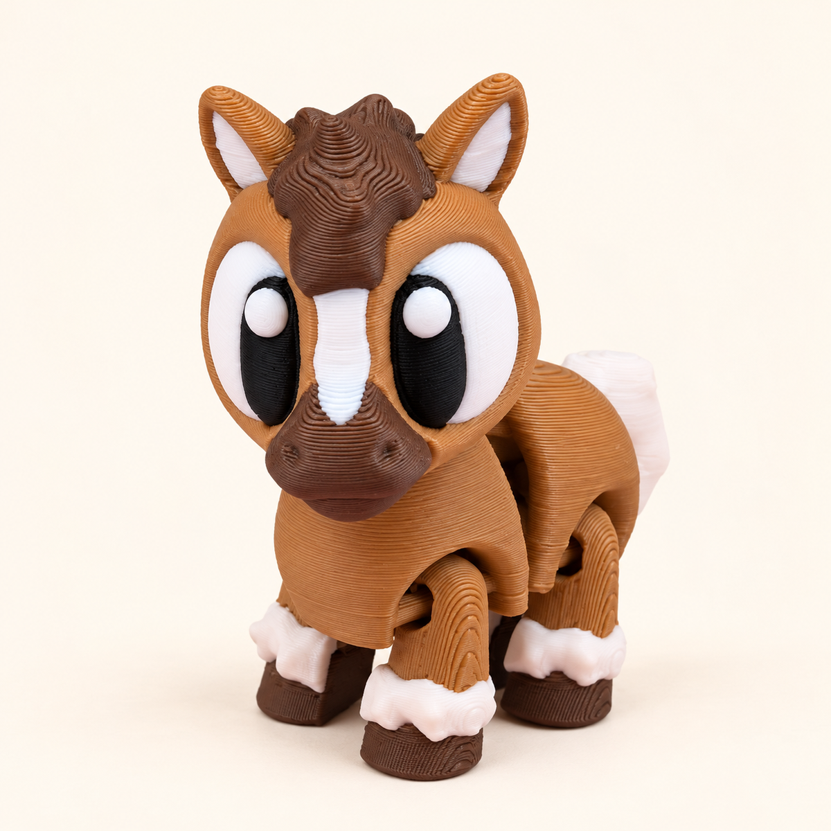 Flexi Horse design reference; one Horse is included in this five-animal bundle. Colours may vary.