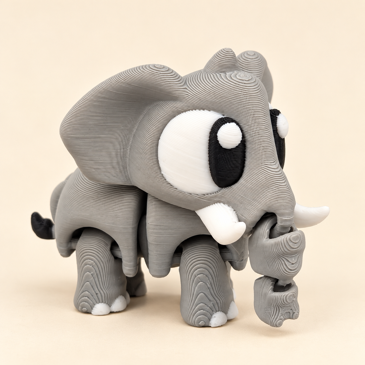 Flexi Elephant — one included in the bundle; colours may vary