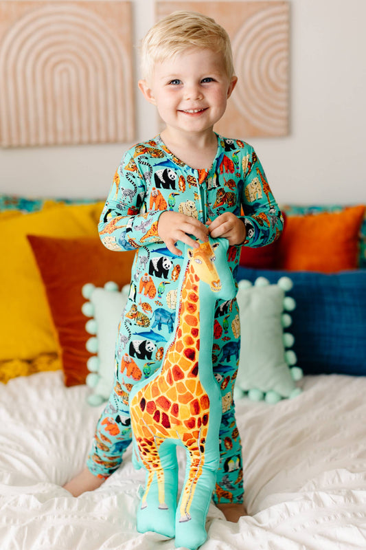 Wild Animals Zip Convertible Footie